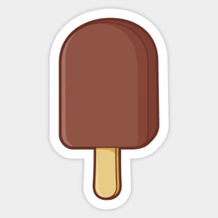 Chocolate Ice Cream Stick Sticker